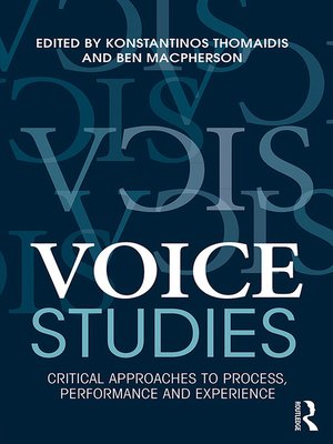 cover image of Voice Studies